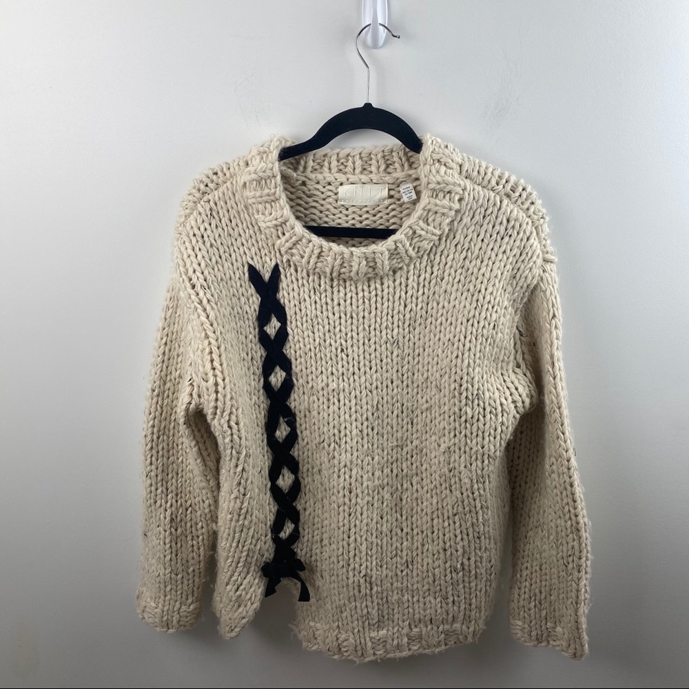 Zara Kids Knit Sweater Lace Up Side